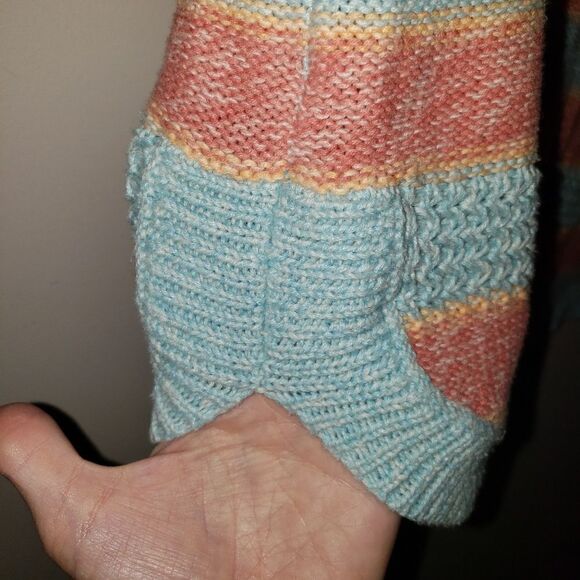 CHAPS STRIPE CREW NECK SHORT SLEEVE SWEATER SIZE XL - Picture 2 of 6